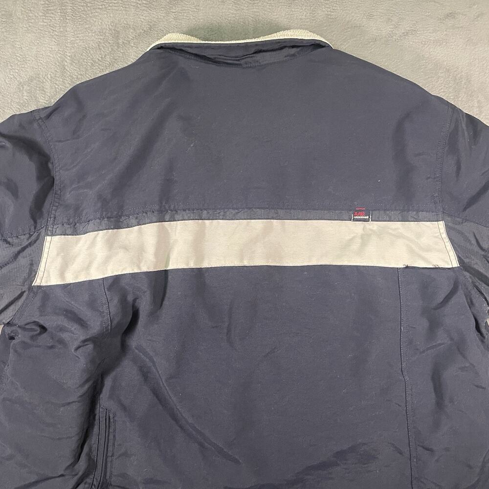 Y2K Abercrombie & Fitch A92 Jacket Mens L Fleece Lined Zip Coat Navy - Picture 15 of 16